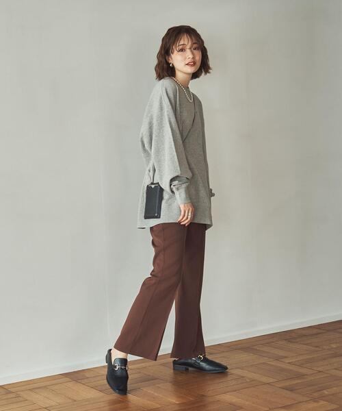 coen（コーエン）の「【WEB限定】USAコットンチビ刺繍裏毛スウェット（スウェット・レディース・ネイビー/グレー/ナチュラル/ケリーグリーン・FREE）」の7枚目の写真