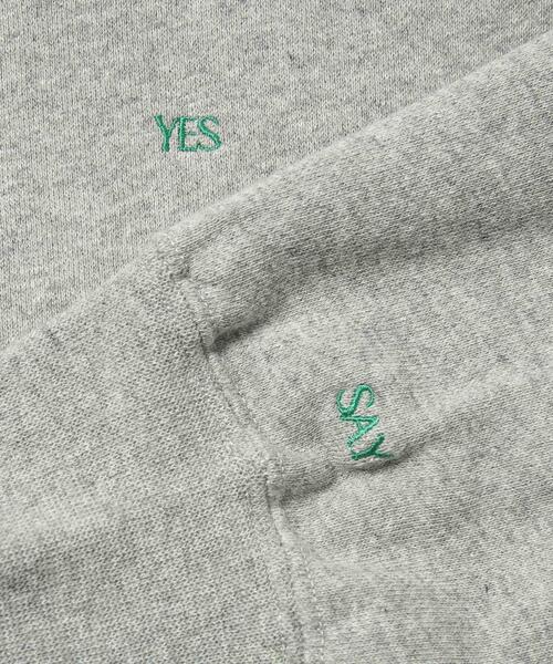 coen（コーエン）の「【WEB限定】USAコットンチビ刺繍裏毛スウェット（スウェット・レディース・ネイビー/グレー/ナチュラル/ケリーグリーン・FREE）」の12枚目の写真