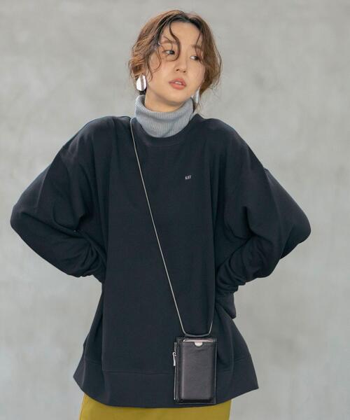 coen（コーエン）の「【WEB限定】USAコットンチビ刺繍裏毛スウェット（スウェット・レディース・ネイビー/グレー/ナチュラル/ケリーグリーン・FREE）」の17枚目の写真