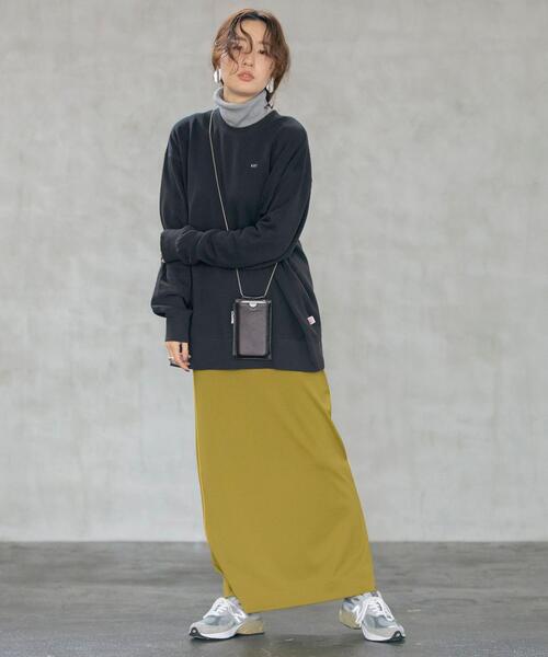 coen（コーエン）の「【WEB限定】USAコットンチビ刺繍裏毛スウェット（スウェット・レディース・ネイビー/グレー/ナチュラル/ケリーグリーン・FREE）」の19枚目の写真