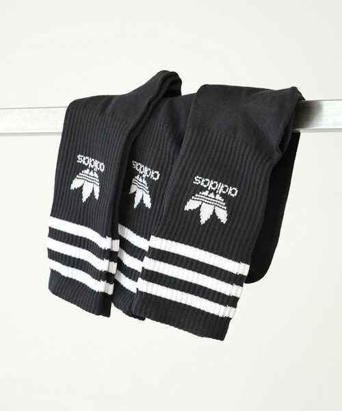 三体 adidas/アディダス MID CUT CRW SCK 3足セット 靴下（ソックス