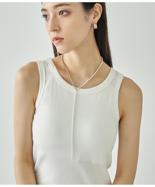 ANAP（アナップ）の「ポールロングチェーンネックレス（ネックレス・レディース・シルバー・FREE）」の3枚目の写真