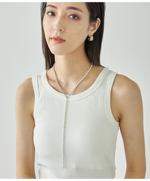 ANAP（アナップ）の「ポールロングチェーンネックレス（ネックレス・レディース・シルバー・FREE）」の5枚目の写真