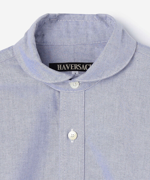 HAVERSACK（ハバーザック）の「HAVERSACK | 〈別注〉ラウンドカラーシャツ WOMEN（シャツ/ブラウス・レディース・ホワイト/ブルー・1）」の14枚目の写真