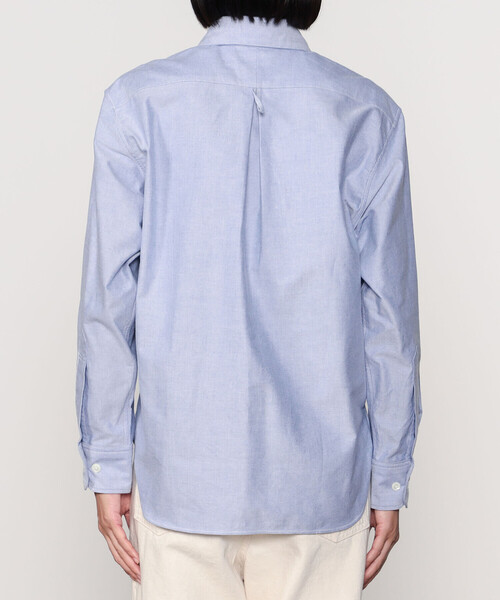 HAVERSACK（ハバーザック）の「HAVERSACK | 〈別注〉ラウンドカラーシャツ WOMEN（シャツ/ブラウス・レディース・ホワイト/ブルー・1）」の6枚目の写真