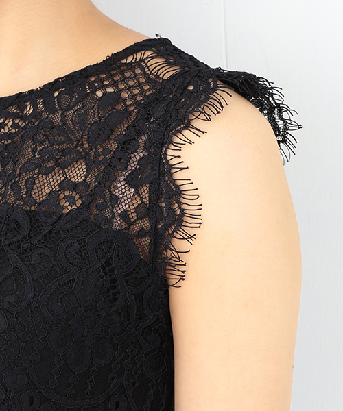 Ray BEAMS（レイビームス）の「Ray BEAMS / レース クルーネック ノースリーブ プルオーバー（シャツ/ブラウス・レディース・ホワイト/ブラック・0/1）」の13枚目の写真