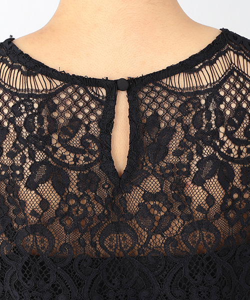 Ray BEAMS（レイビームス）の「Ray BEAMS / レース クルーネック ノースリーブ プルオーバー（シャツ/ブラウス・レディース・ホワイト/ブラック・0/1）」の16枚目の写真