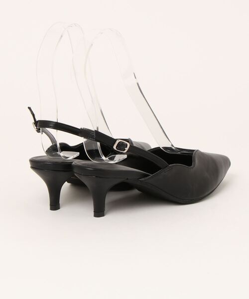 UR'S（ユアーズ）の「ウェーブラインスリングバックシューズ（パンプス・レディース・ブラック/ベージュ・L/LL/S/M）」の7枚目の写真