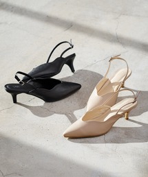 ウェーブラインスリングバックシューズ