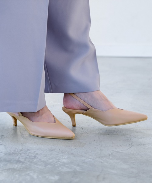 UR'S（ユアーズ）の「ウェーブラインスリングバックシューズ（パンプス・レディース・ブラック/ベージュ・L/LL/S/M）」の13枚目の写真