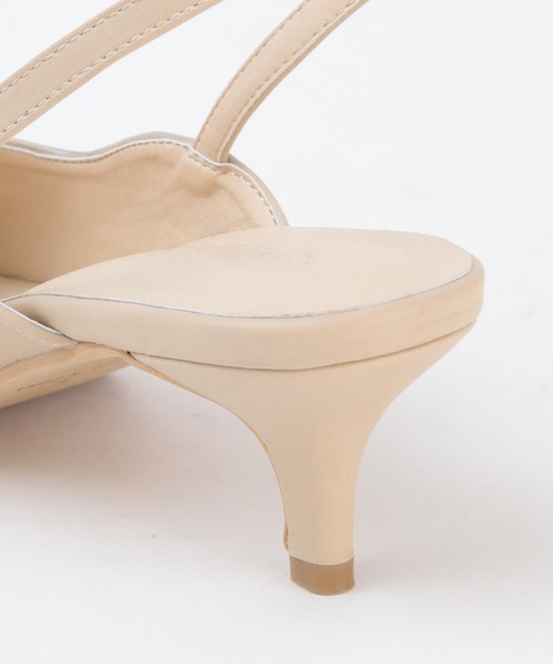 UR'S（ユアーズ）の「ウェーブラインスリングバックシューズ（パンプス・レディース・ブラック/ベージュ・L/LL/S/M）」の5枚目の写真