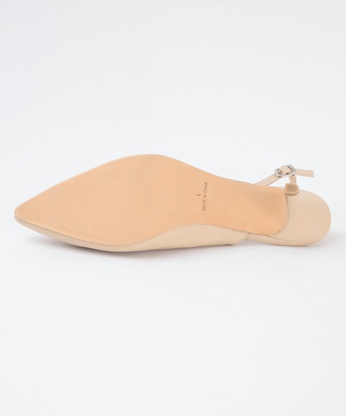 UR'S（ユアーズ）の「ウェーブラインスリングバックシューズ（パンプス・レディース・ブラック/ベージュ・L/LL/S/M）」の6枚目の写真