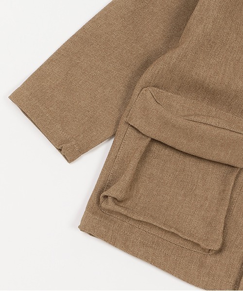 petit main（プティマイン）の「【リンク】BIGポケットセットアップ(キッズ)（セットアップ・キッズ・ベージュ/チャコール/マルチ・120cm/110cm/130cm/90cm/100cm）」の9枚目の写真