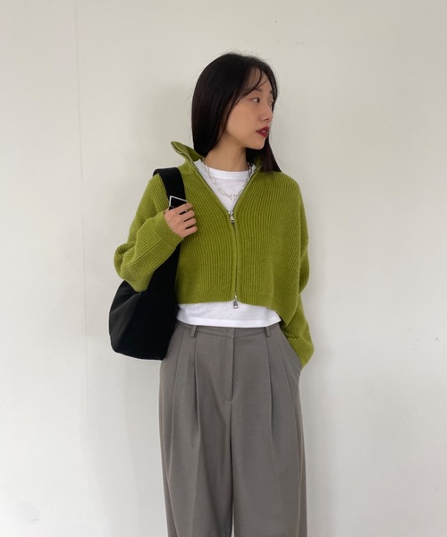 Didot.showroom（ディドット ショールーム）の「マットナイロンジップボディーバッグ（ボディバッグ/ウエストポーチ・レディース・アイボリー/カーキ/ブラック・FREE）」の7枚目の写真