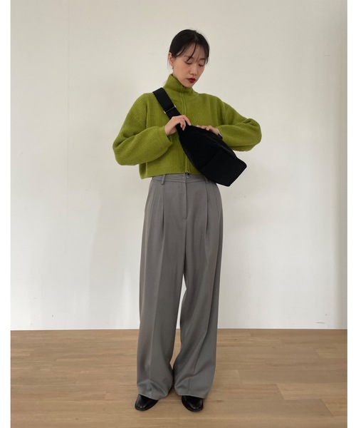 Didot.showroom（ディドット ショールーム）の「マットナイロンジップボディーバッグ（ボディバッグ/ウエストポーチ・レディース・アイボリー/カーキ/ブラック・FREE）」の11枚目の写真