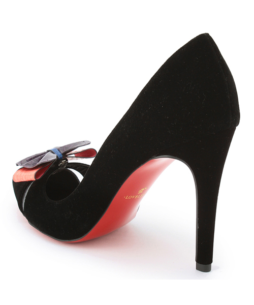 LOVELESS(ラブレス)の「【LOVELESS】WOMENS ベルベットリボンパンプス(パンプス・レディース・ネイビー/ブラック・23.5/24.5/22.5)」の3枚目の写真