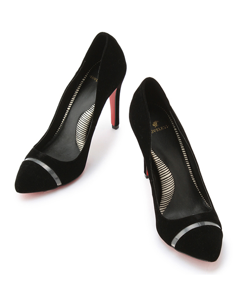 LOVELESS(ラブレス)の「【LOVELESS】WOMENS ベルベットリボンパンプス(パンプス・レディース・ネイビー/ブラック・23.5/24.5/22.5)」の5枚目の写真