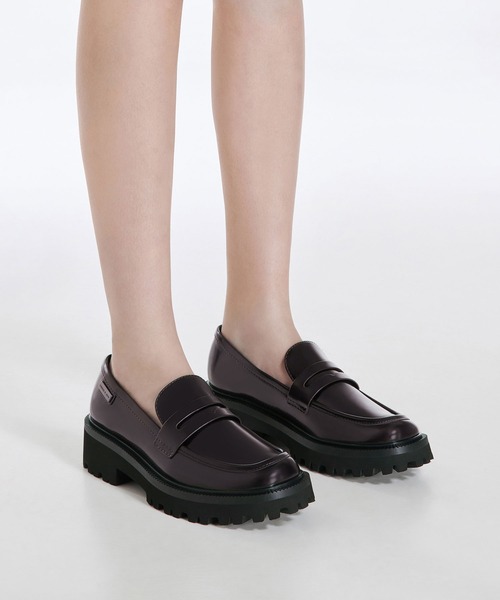 CHARLES & KEITH カバードリッジソールローファー カバードリッジソール ローファー（ローファー）｜CHARLES