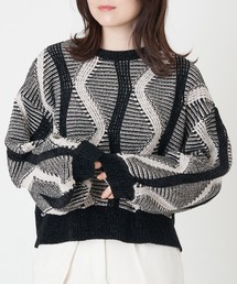 A de a.v.v | ジャガードニットプルオーバー(ニット/セーター)