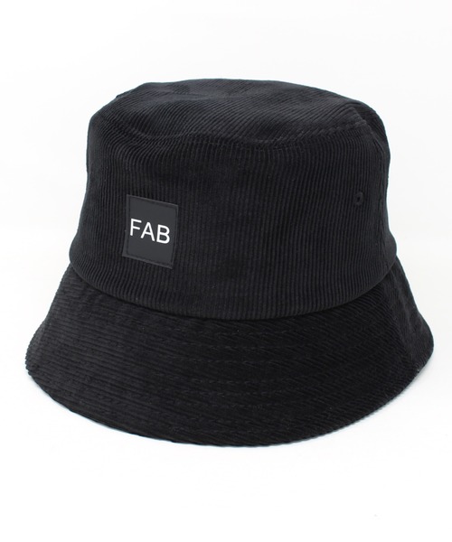 コーデュロイ ブラック バケットハット fabulous コーデュロイバケットハット（ハット）｜Fabulous
