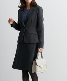 7days Life Styling（セブンデイズライフスタイリング）の「【販売終了】洗える・ストレッチあったか裏地付テーラードセミフレアスカートスーツ（ストレッチ蓄熱裏地付）（スーツセット・レディース）」