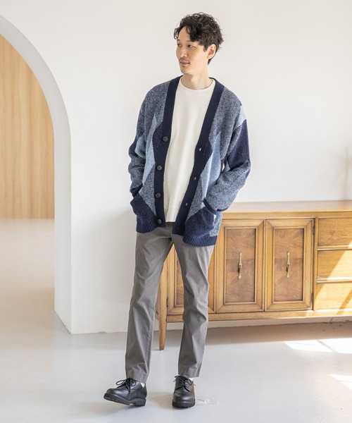 GLOBAL WORK(グローバルワーク)の「フワフワHug meカーディガン/M/704855(カーディガン/ボレロ・メンズ・ブラック/グレー系その他/ベージュ/ライトベージュ/ネイビー/その他・MEDIUM/X-LARGE/SMALL/LARGE)」の7枚目の写真