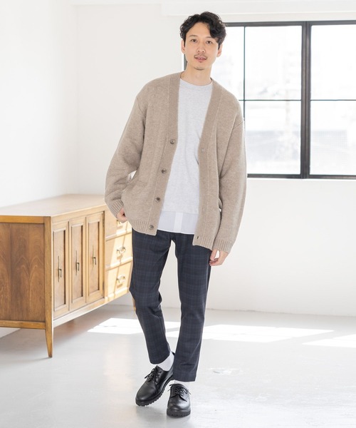 GLOBAL WORK(グローバルワーク)の「フワフワHug meカーディガン/M/704855(カーディガン/ボレロ・メンズ・ブラック/グレー系その他/ベージュ/ライトベージュ/ネイビー/その他・MEDIUM/X-LARGE/SMALL/LARGE)」の10枚目の写真