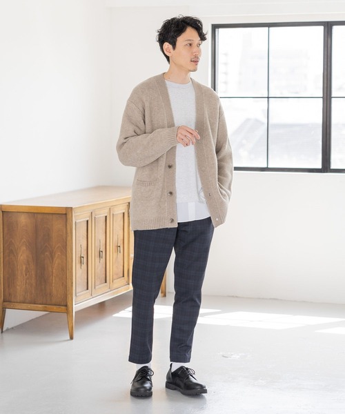 GLOBAL WORK(グローバルワーク)の「フワフワHug meカーディガン/M/704855(カーディガン/ボレロ・メンズ・ブラック/グレー系その他/ベージュ/ライトベージュ/ネイビー/その他・MEDIUM/X-LARGE/SMALL/LARGE)」の11枚目の写真