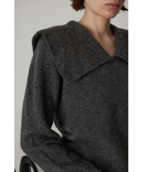 RIM.ARK（リムアーク）の「Warm v neck knit（ニット/セーター・レディース・ライトグリーン/グレー/マジェンタ/ネイビー・FREE）」の18枚目の写真