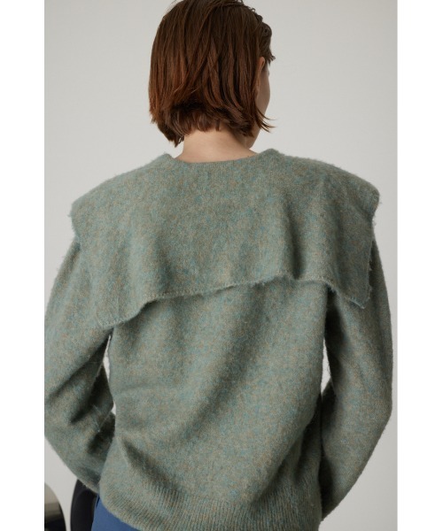 RIM.ARK（リムアーク）の「Warm v neck knit（ニット/セーター・レディース・ライトグリーン/グレー/マジェンタ/ネイビー・FREE）」の5枚目の写真