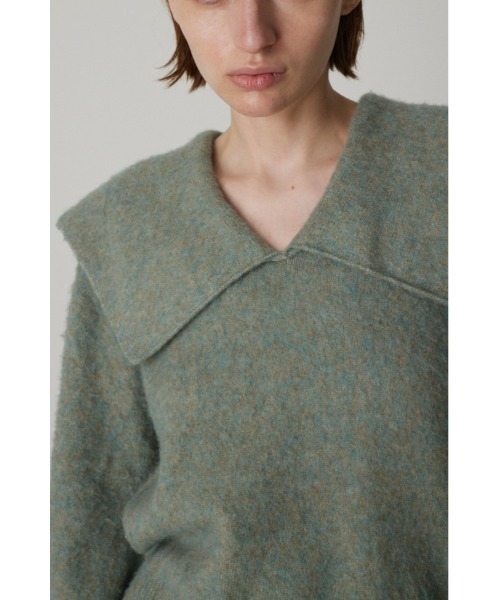 RIM.ARK（リムアーク）の「Warm v neck knit（ニット/セーター・レディース・ライトグリーン/グレー/マジェンタ/ネイビー・FREE）」の9枚目の写真