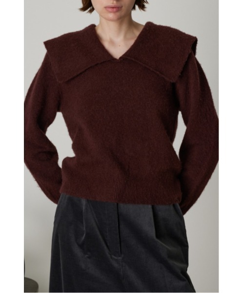 RIM.ARK（リムアーク）の「Warm v neck knit（ニット/セーター・レディース・ライトグリーン/グレー/マジェンタ/ネイビー・FREE）」の11枚目の写真