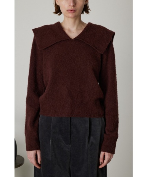 RIM.ARK（リムアーク）の「Warm v neck knit（ニット/セーター・レディース・ライトグリーン/グレー/マジェンタ/ネイビー・FREE）」の12枚目の写真