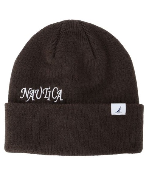 NAUTICA（ノーティカ）の「NAUTICA/ノーティカ ビーニー ダブル CUFF WATCH NT107（ニットキャップ/ビーニー・メンズ・ブラック/ブラウン・FREE）」の2枚目の写真