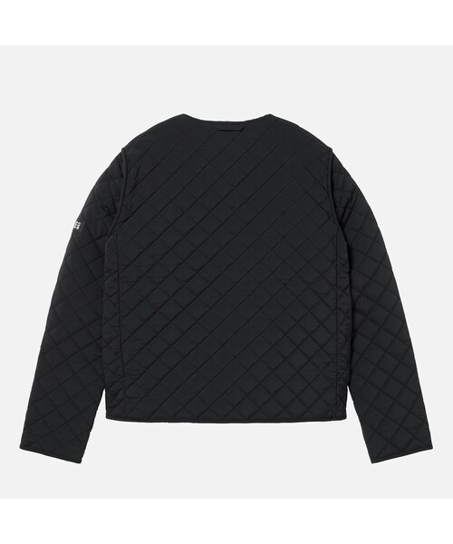 AIGLE（エーグル）の「撥水 インサレーションジャケット（ノーカラージャケット・レディース・モスグリーン/ブラック/ホワイト・36/40/38）」の21枚目の写真