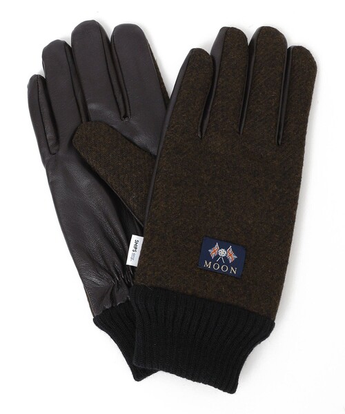 SHIPS any（シップス エニィ）の「SHIPS any: 〈タッチパネル対応〉MOON レザー グローブ（手袋・メンズ・ブラック/オリーブ/ブラウン/ネイビー・ONE SIZE）」の10枚目の写真