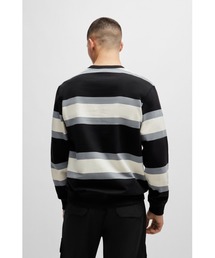 HUGO(ヒューゴ)の「レッドロゴラベル&ブロックストライプ HUGO(ヒューゴ)の「レッドロゴラベル&ブロックストライプ