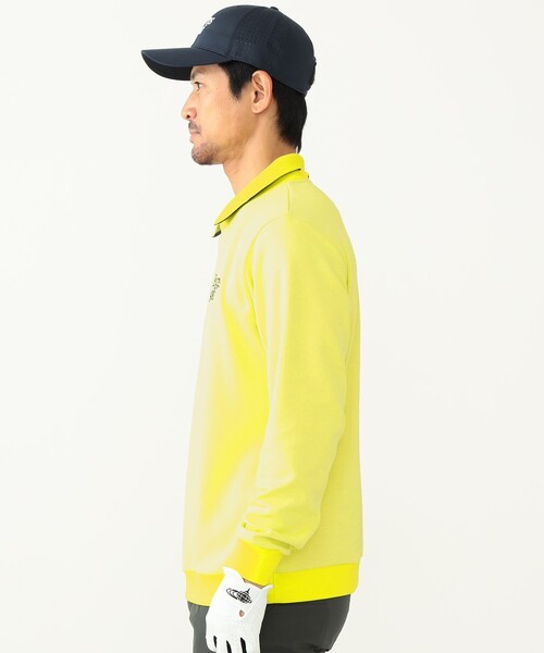 ビームスゴルフ スウェット イエロー ハイネック ストレッチ 総柄 BEAMS GOLF（ビームス ゴルフ）〈WOMEN〉 ORANGE LABEL