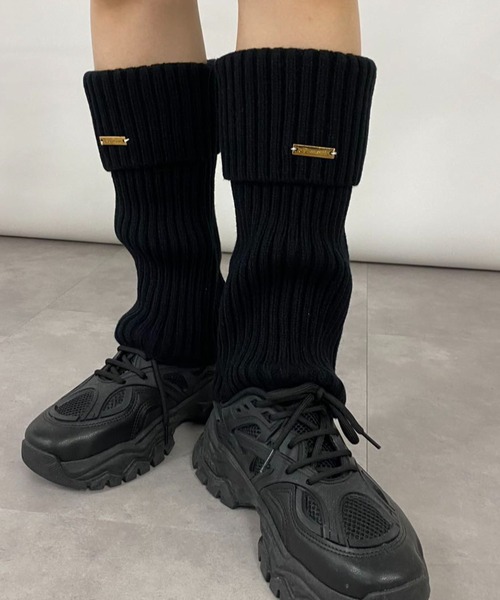 Vipoa（ヴィポア）の「METAL POINT KNIT LEG WARMER（レッグウォーマー