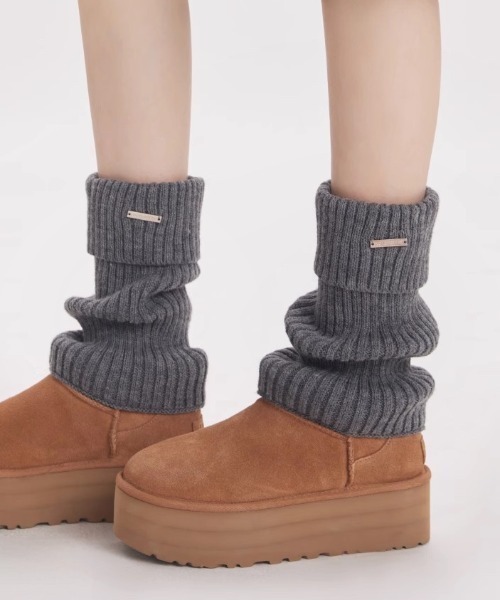 METAL POINT KNIT LEG WARMER（レッグウォーマー）｜Vipoa（ヴィポア