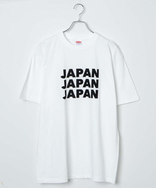WEGO(ウィゴー)の「WEGO/3連JAPANロゴT(Tシャツ/カットソー・メンズ・ブラック/ホワイト・MEDIUM/XX-LARGE)」の1枚目の写真