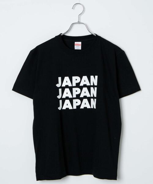 WEGO(ウィゴー)の「WEGO/3連JAPANロゴT(Tシャツ/カットソー・メンズ・ブラック/ホワイト・MEDIUM/XX-LARGE)」の2枚目の写真