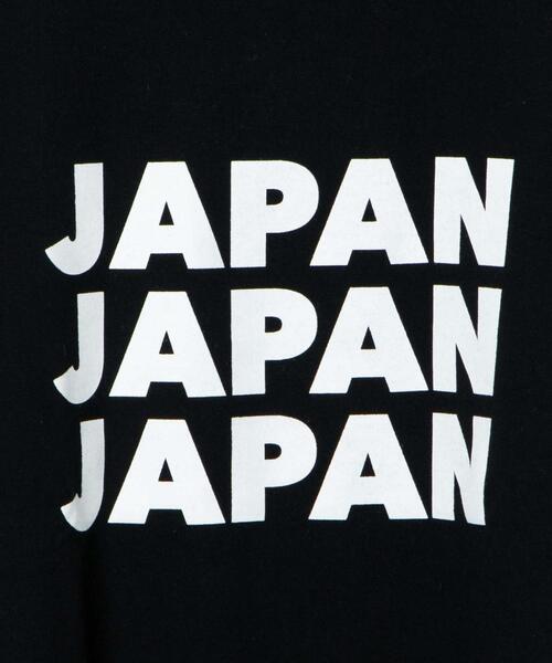 WEGO(ウィゴー)の「WEGO/3連JAPANロゴT(Tシャツ/カットソー・メンズ・ブラック/ホワイト・MEDIUM/XX-LARGE)」の4枚目の写真