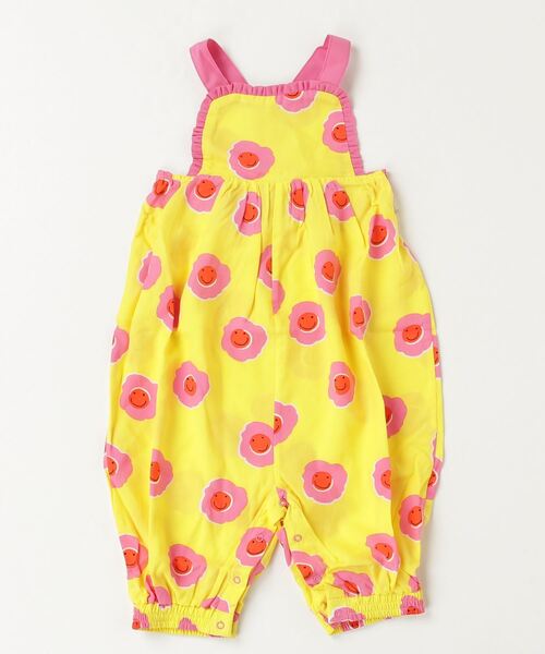 STELLA McCARTNEY(ステラマッカートニー)の「STELLA McCARTNEY (ステラマッカートニー) Baby エンパイアフラワーオーバーオール(サロペット/オーバーオール・キッズ・イエロー・24M)」の2枚目の写真