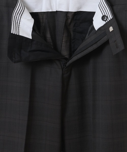 CROWDED CLOSET（クラウデッドクローゼット）の「ウールポリエステルグレンチェックスーツセットアップ（同素材ベストあり）（スーツセット・メンズ・ブラウン/ネイビー・04/03/02/01）」の17枚目の写真