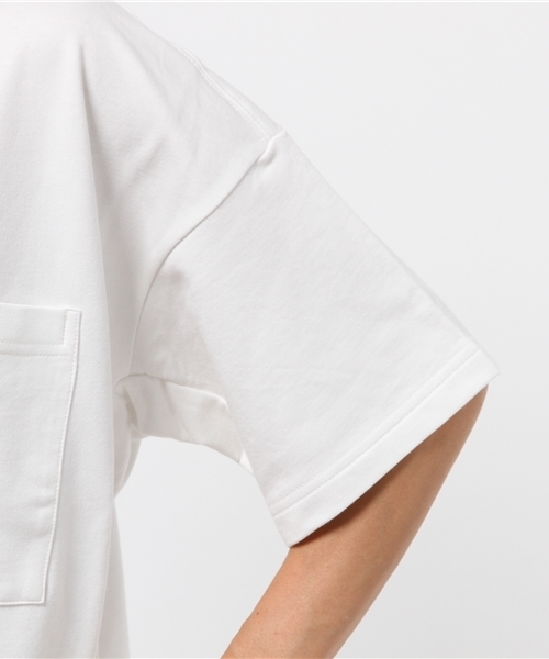 CIAOPANIC（チャオパニック）の「【Ciaopanic】　ダブルポケットTee（Tシャツ/カットソー・レディース・ホワイト/ブラック・FREE）」の7枚目の写真