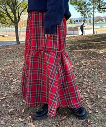 kutir | ドロストリボンギャザースカート(スカート)