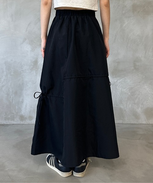 kutir（クティール）の「ドロストリボンギャザースカート（スカート・レディース・ブラック/レッド系/チャコールグレー・LARGE/MEDIUM/SMALL）」の19枚目の写真