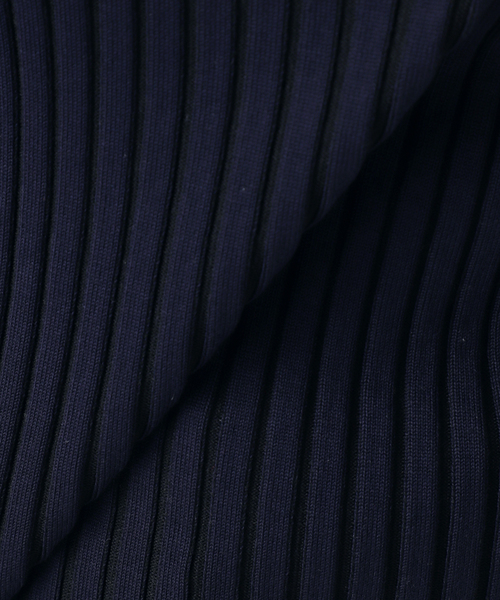 Noble(ノーブル)の「カスタムリブバックオープンニット(ニット/セーター・レディース・ネイビー/ライトグレー・FREE)」の22枚目の写真