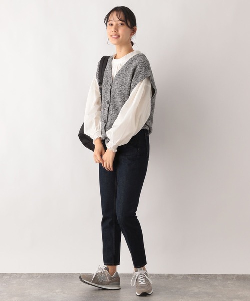 GLOBAL WORK(グローバルワーク)の「お手入れらくらく袖ボリューム長袖/975613(シャツ/ブラウス・レディース・ブルー系その他5/ドット/チェック/アイボリー/ストライプ/ベージュ系その他4/ライトグレー/オフホワイト・LARGE/MEDIUM)」の10枚目の写真